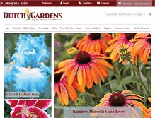 Tablet Screenshot of dutchgardens.com